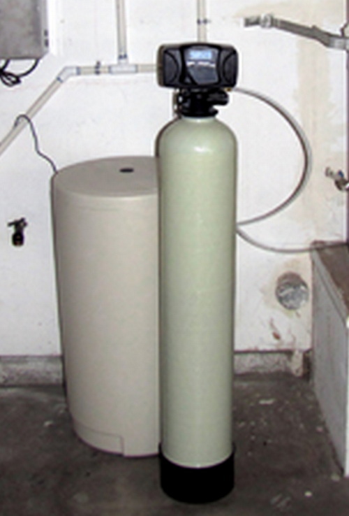 Beige Water Softener